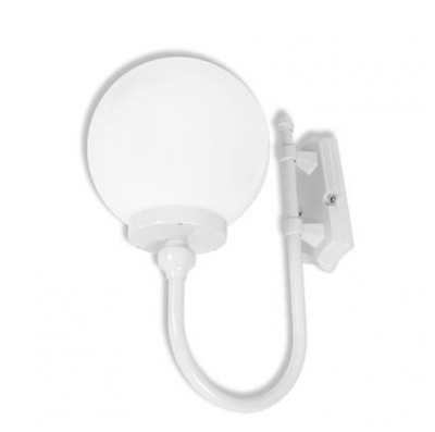 LISBON WALL BRACKET 300MM OPAL E27 WHITE